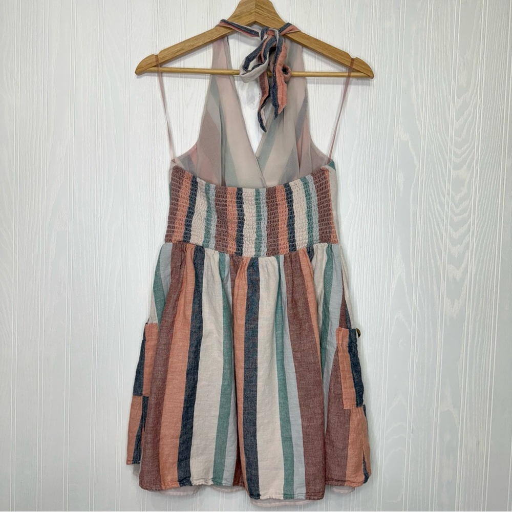 American Eagle halter dress striped size M - Picture 6 of 9